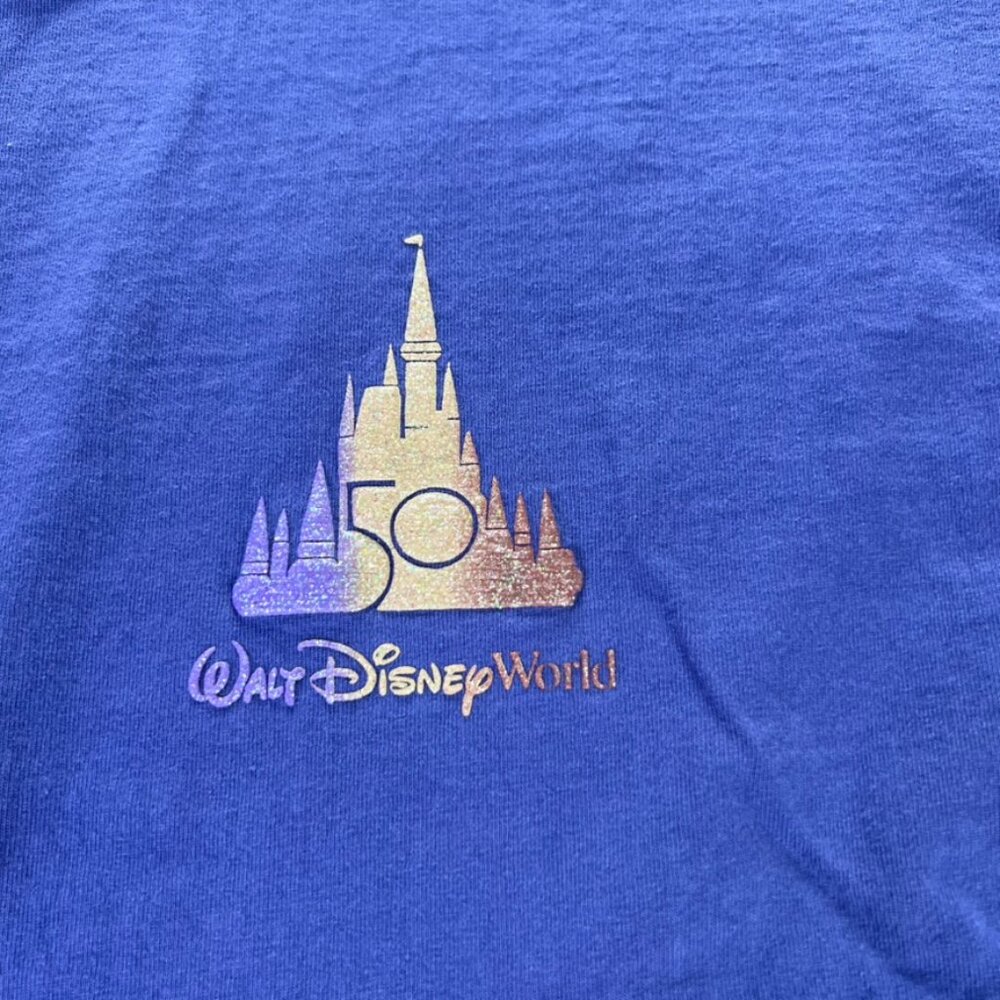Disney Spirit Jersey Adult XL Purple Walt Disney Wolrd 50th Anniversary Castle - Picture 4 of 10